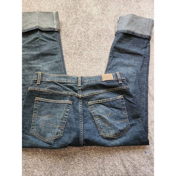 Zena Jeans Cuffed Button Fly Size 8 Cotton Spandex Blend - Picture 2 of 7